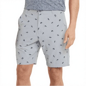Shorts pour hommes personnalisés OEM, séchage rapide, extensibles dans 4 directions, coupe classique 9 pouces, 4 poches, infroissables, teinture unie, braguette zippée, imprimé - Product Image 3