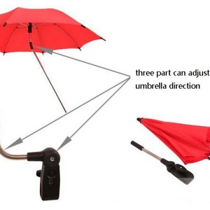 Best Seller 360 Degree <b>Umbrella</b> Sunshade Sun Protection Adjustable <b>Umbrella</b> for Baby Stroller Clamp Sun <b>Umbrella</b> for Stroller - Product Image 4