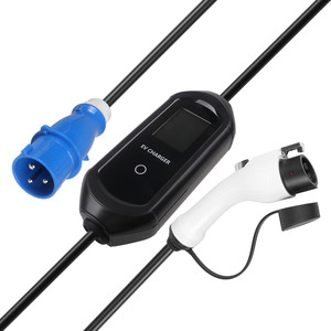 Station de recharge portable pour véhicules électriques Type 1 SAE J1772 Niveau 2 7kW 32A EVSE portable intelligent avec prise CEE 16A 32A Câble adaptateur OEM - Product Image 1