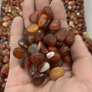 <span class=keywords><strong>Pietra</strong></span> burattata corniola di ghiaia di <span class=keywords><strong>cristallo</strong></span> di agata rossa naturale all'ingrosso all'ingrosso per la decorazione - Product Image 3