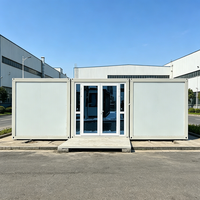 Structure en acier personnalisable, maison de luxe en conteneur de 20 pieds ou 40 pieds, imperméable, insonorisée, isolée, résistante aux ouragans