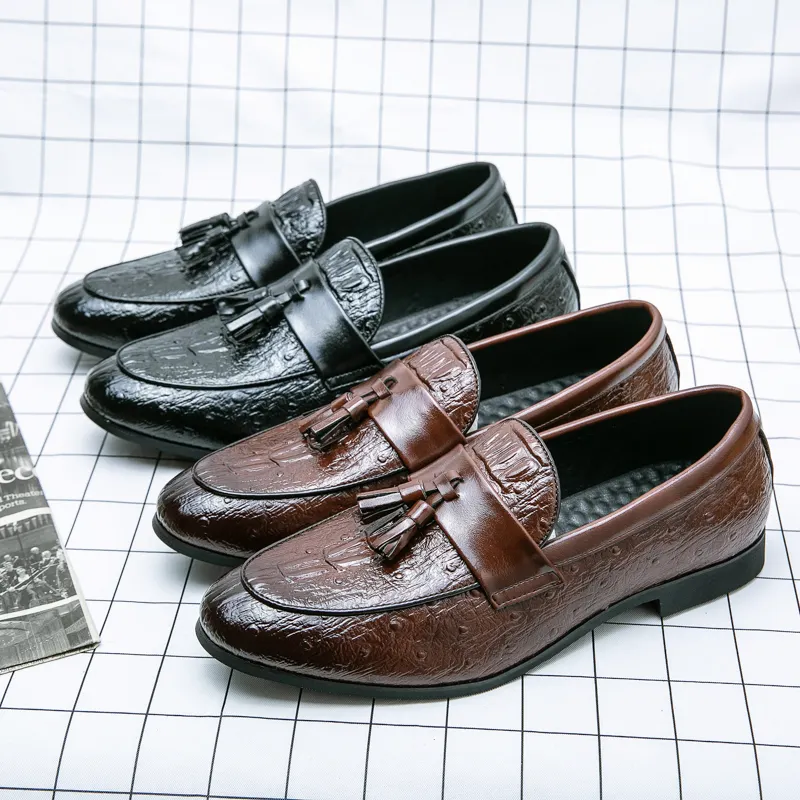 Высококачественные модные итальянские деловые туфли для мужчин Натуральная кожа оксфорды модельные мужские туфли