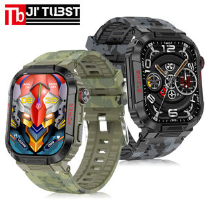 Smartwatch voor heren, buitensporten, BT-oproepen, gezondheidsbewaking, 2.01 inch scherm, IP68 waterdicht, TK25 smartwatch voor Android en iOS - Product Image 1