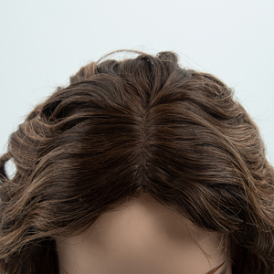 Nuevo Lanzamiento: Topper de Cabello Humano Mono PU con Base de Seda 6*7, Encaje Rizado Natural, Cabello Humano Ruso Suave - Proveedor - Product Image 1