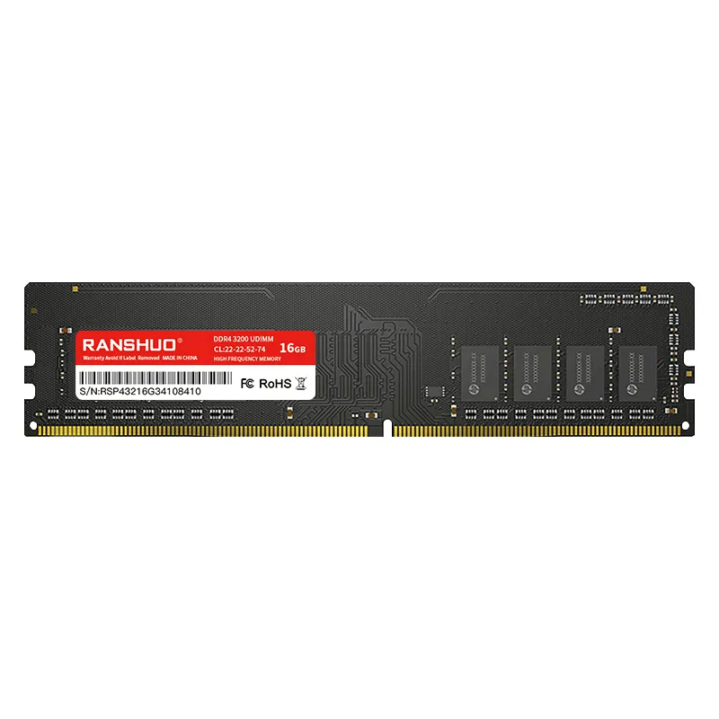 Nueva memoria ranshuo DDR4 3200MHZ 8G 16G Ram DDR4 juego de escritorio fábrica al por mayor Rams