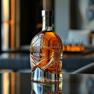 Usine Vente De Luxe 700ml 750ml <span class=keywords><strong>Cognac</strong></span> Bouteille En Verre Xo Liqueur Brandy Tequila Esprit Rhum Plat Borosilicate <span class=keywords><strong>Base</strong></span> En Verre - Product Image 6