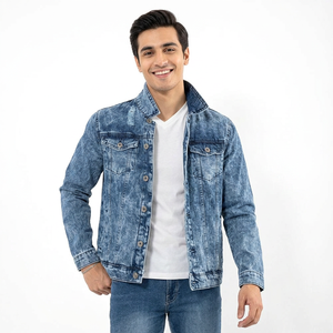 Premium Quality Stylish Designed <b>Men</b> Winter Wear Jeans <b>Jacket</b> <b>Long</b> Sleeve Button up Denim <b>Men's</b> <b>Jackets</b> - Product Image 1
