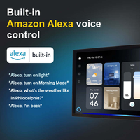 UEMON Panneau intelligent Android IPS 8 pouces avec commande vocale Alexa, passerelle ZigBee, émetteur IR et Alexa intégré – Panneau de contrôle central pour maison connectée