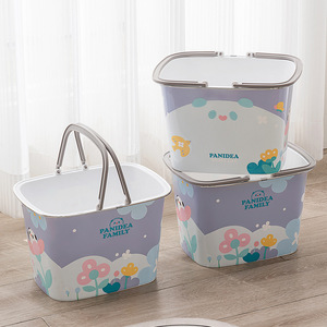 Panidea Family Shower Basket Rectangle PP Material 30.2x22.8x20.5cm Bathroom <b>Storage</b> With Handle - Product Image 2