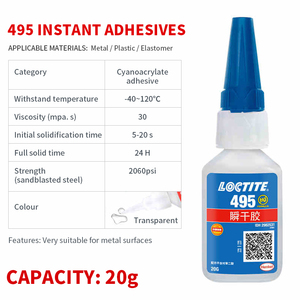 Venta directa del fabricante de <span class=keywords><strong>pegamento</strong></span> <span class=keywords><strong>Loctite</strong></span> 401 406 495 20g Adhesivo de <span class=keywords><strong>pegamento</strong></span> instantáneo súper fuerte de curado rápido <span class=keywords><strong>para</strong></span> <span class=keywords><strong>plástico</strong></span> y metal - Product Image 4