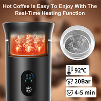 Machine à Café Portable 3-en-1 Mini, Alimentation USB/Batterie/Électrique pour Utilisation Extérieure, Machine à Café Expresso à Capsules
