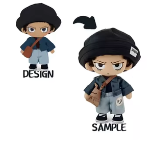 Jouet en peluche de <span class=keywords><strong>dessin</strong></span> <span class=keywords><strong>animé</strong></span> de taille personnalisée de haute qualité Design personnalisé avec remplissage en coton PP et doublure en maille pour les enfants - Product Image 3