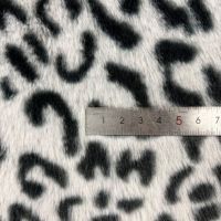 Tissu doux en fourrure synthétique 100 % polyester imprimé motif animal, fourrure de lapin en peluche pour couverture de bébé, vêtement, jouet, usage domestique
