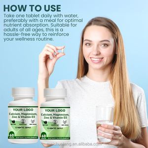 Integratore OEM di Calcio, Magnesio e Vitamina D3 per la Salute delle Articolazioni - Compresse Altamente Assorbibili per Bambini e Adulti - Product Image 2