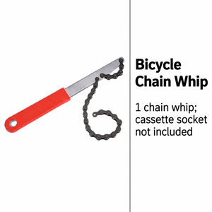 <span class=keywords><strong>Fouet</strong></span> <span class=keywords><strong>à</strong></span> chaîne de vélo en acier au carbone <span class=keywords><strong>à</strong></span> poignée rouge pour le démontage de <span class=keywords><strong>cassette</strong></span> - Product Image 3