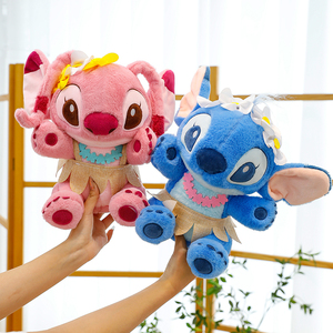 Ensemble de jouets en peluche <span class=keywords><strong>Lilo</strong></span> & Stitch-Animaux en peluche extraterrestres bleus et roses avec tenue hawaïenne en plusieurs tailles de jouets en peluche - Product Image 4