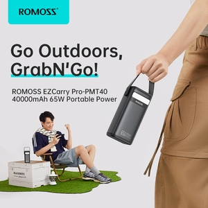 <span class=keywords><strong>ROMOSS</strong></span> PMT40พกพาขนาด65 mAh แบตเตอรี่สำรองสำหรับแล็ปท็อปพกพากลางแจ้ง40000 W พร้อมจอแสดงผล LED ชาร์จเร็วไฟฉุกเฉิน - Product Image 4