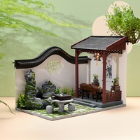 Maison de poupée en bois DIY de haute qualité, modèle architectural chinois ancien