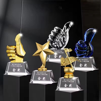 Souvenir de la réunion annuelle de l'entreprise HBL Creative Company, médailles en métal massif, trophées en cristal imprimés en couleur