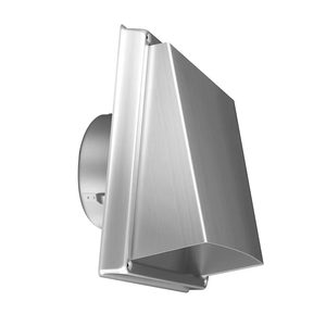 Ventilation murale carrée en acier inoxydable 304 de 4 pouces (100 mm) avec couvercle carré et <span class=keywords><strong>clapet</strong></span> anti-retour. - Product Image 1