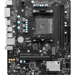 <span class=keywords><strong>MSI</strong></span> <span class=keywords><strong>B450M</strong></span>-A <span class=keywords><strong>PRO</strong></span> MAX II AMD B450 AM4 ซ็อกเก็ต Ryzen 2000 - 5000 โปรเซสเซอร์ DDR4 HDMI DVI-D เมนบอร์ด SATA 6Gb/s MicroATX M.2 NVMe - Product Image 2