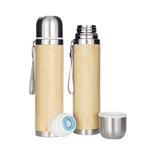 Nuovi Design Ecologici: Thermos da 17oz in Acciaio Inox di Alta Qualità con Coperchio in Bambù per <span class=keywords><strong>Acqua</strong></span>/Caffè/Tè - Product Image 2