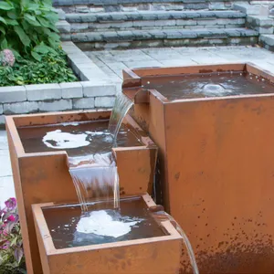 Fontaine d'eau de jardin décorative extérieure de conception populaire bon marché de conception libre