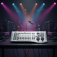 Contrôleur de lumière de scène à commutation manuelle DMX-240A, console DMX 240 avec écran LED haute visibilité
