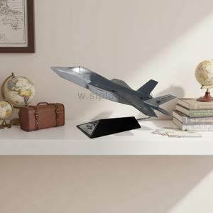 โมเดลเครื่องบินรบ <span class=keywords><strong>F</strong></span>-<span class=keywords><strong>35</strong></span> ทำจากเรซิ่น สเกล 1/50 ความยาว 31 ซม. แบบจำลองตกแต่ง - Product Image 2