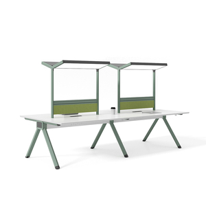 Modular Office Cubicle Frame Furniture Work Station Partition <b>Desk</b> Office Staff Workstation Pc for 3 4 6 8 10 Persons <b>Table</b> Set - Product Image 4