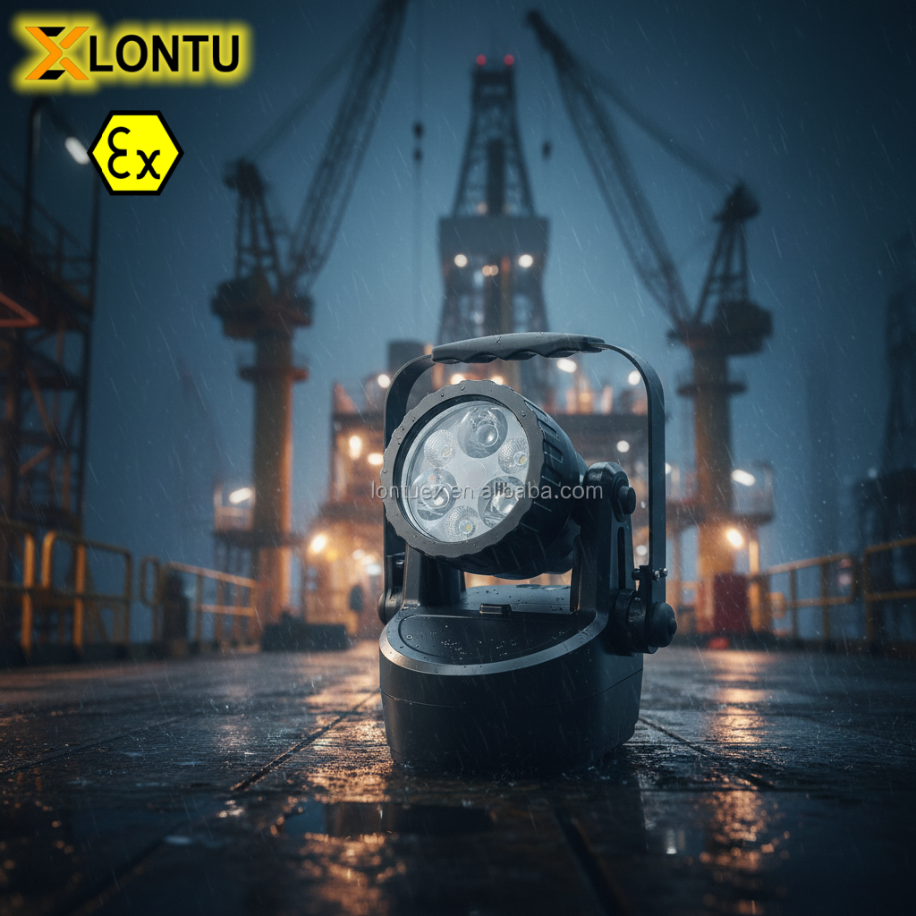 Lontu Multifunctional Rechargeable LED Work Light Magnetic Base Explosion-proof IP66 1200 Lumens AC/DC Power Supply
