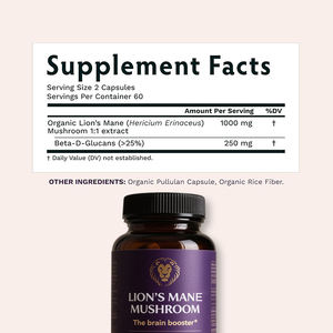 ผงแผงคอสิงโตออร์แกนิกสำหรับผู้ใหญ่อาหารเสริมแคปซูลแผงคอสิงโตเห็ดแผงคอสิงโตออร์แกนิกรสสีตามสั่ง - Product Image 2