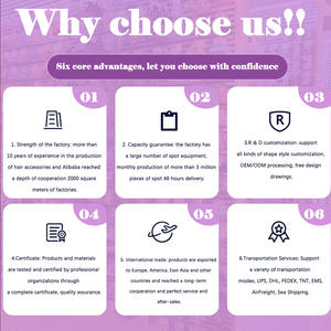 بيع بالجملة مقاطع مخلب مربعة كلاسيكية بلوري كبيرة أنيقة من البلاستيك المربع من أجل النساء الكوريات - Product Image 5