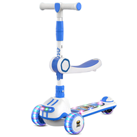 Trottinette pliable à trois roues pour enfants avec musique et lumières, modèle Foire de Canton 2026