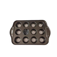 Usine en gros vente chaude 12 tasses en acier au carbone cuisson papier tasse gâteau antiadhésif gâteau moule Muffin Pot