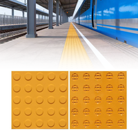 Bande adhésive autocollante durable résistante à l'usure, multicolore, en plastique, pour pavés de sol extérieur tactiles