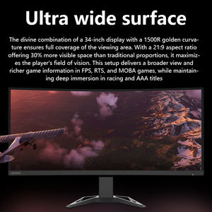 Écran Incurvé de Gaming Esport Lenovo Legion G34W-30 34 Pouces <span class=keywords><strong>WQHD</strong></span> 170 Hz 0.5 ms VA HDMI+DP 93% DCI-P3 pour Ordinateur Portable et de Bureau - Product Image 2