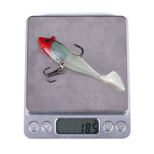 Esca da Pesca in Plastica Morbida con Testa in Piombo, 10cm 18.5g, 5pz/sacchetto, per Bass, con Amo - Vendita all'Ingrosso - Product Image 3