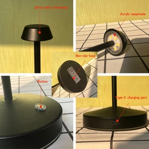 Lámpara de Mesa LED Recargable para Restaurante, con Diseño Moderno, Regulable, Funciona con Batería, Inalámbrica - Product Image 6