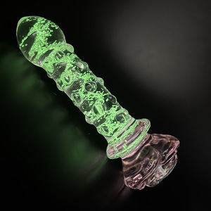 Vendita calda fluorescenza bagliore <span class=keywords><strong>in</strong></span> vetro scuro anale <span class=keywords><strong>Plug</strong></span> a forma di rosa luminoso di testa perline anale altri prodotti del sesso per adulti - Product Image 4