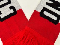 Hochwertige benutzer definierte Fußball Schal gedruckt Jacquard-Stil Mini-Fans für Sport mannschaft Großhandel Svarves für Fußballfans