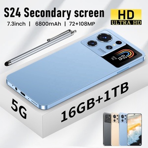 Original S24 siêu 7.3 inch điện thoại thông minh mở khóa thẻ kép 5G 16GB + 1TB Android qwerty bàn phím HD 108mp chống sốc điện thoại di động - Product Image 3