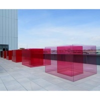 Geometrisches Patchwork Farbige Glasplatten Buntglas-Kunstpaneele Maßgeschneiderte Muster für Innenwandverkleidung Moderne Villa