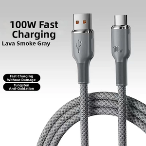 Cable USB a Tipo C, Cable de Sincronización de Datos, Carga Rápida, Cable Trenzado para Teléfono Android - Product Image 3