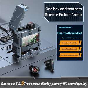 Nuevos Auriculares de Última Moda M60 con Dos Pares en una Caja, Audífonos para Juegos de Baja Latencia, Auriculares In-Ear Inalámbricos TWS para Gaming con Sonido HiFi 8D - Product Image 6