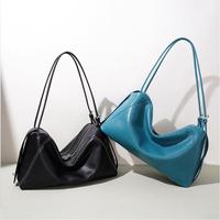 Bolso de Hombro de Cuero Genuino Minimalista Personalizado OEM para Mujer, Bolso de Mano de Cuero Versátil de Gran Capacidad para Uso Diario