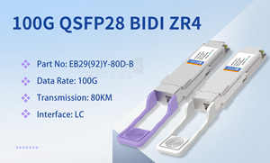 Modulo QSFP28 100G BIDI 10KM-40Km 80KM Simplex LC per Collegamento in Fibra 100G, Modulo QSFP28 100G BIDI 40KM - Product Image 2