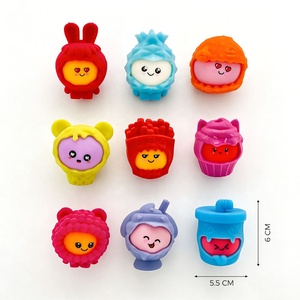 9 Styles de Jouets Extensibles Souples à Presser, Thème Fruits, Boissons et Aliments, pour Jeu d'Imitation et Déguisement, avec Motifs Kawaii et Emoticon Mignons - Product Image 2
