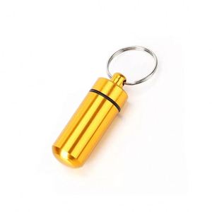 Estuche Portátil para Pastillas, Impermeable, de Aluminio, con Llavero, para Viajes y Campamentos al Aire Libre - Product Image 4