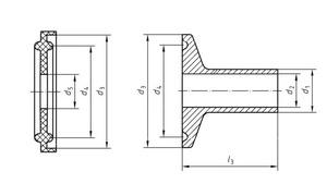 Vệ Sinh EPDM FKM Buna-n Cao Su Tri-kẹp Miếng Đệm Cho Phụ Kiện Ống Kẹp Nhanh - Product Image 6